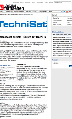 Nordmende ist zurück – Geräte auf IFA 2017